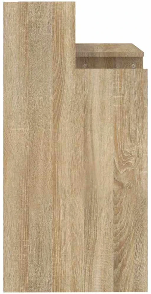 Rašomasis stalas su LED apšvietimu, ąžuolo, 97x45x90cm, mediena