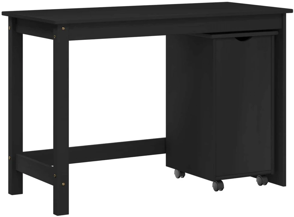 Rašomasis stalas su spintelėmis 2 vnt. Juoda