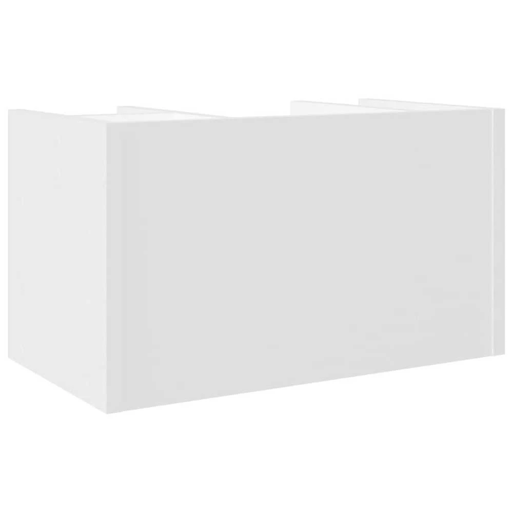 Rašomojo stalo lentyna, balta, 44,5x24x25cm, apdirbta mediena