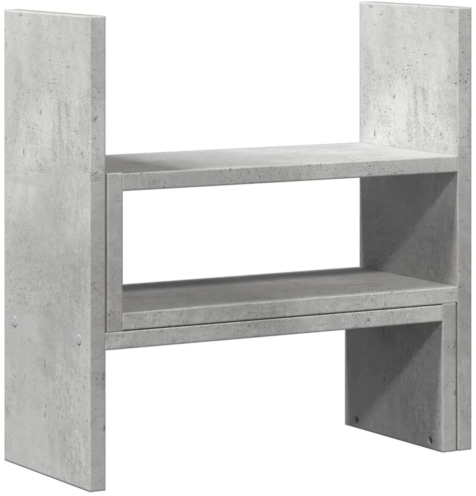 Laikiklis Rašomojo stalo lentyna, betono, 40x17x41cm, apdirbta mediena