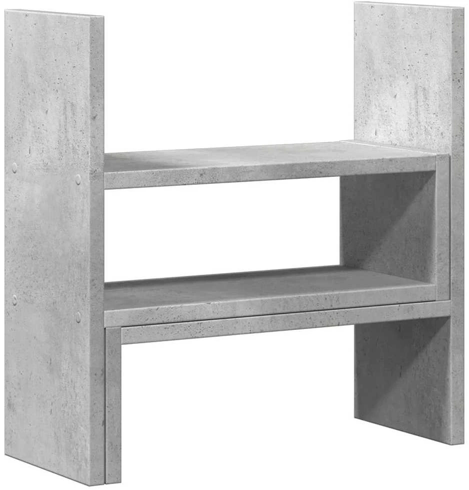 Laikiklis Rašomojo stalo lentyna, betono, 40x17x41cm, apdirbta mediena