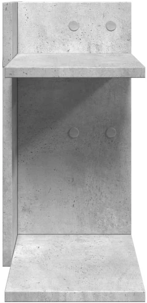 Rašomojo stalo lentyna, betono, 42x21,5x42cm, apdirbta mediena