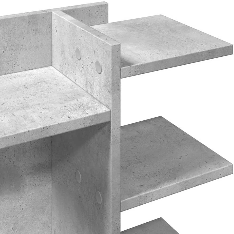 Rašomojo stalo lentyna, betono, 42x21,5x42cm, apdirbta mediena