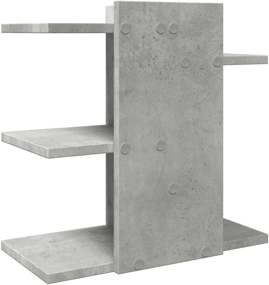 Rašomojo stalo lentyna, betono, 42x21,5x42cm, apdirbta mediena