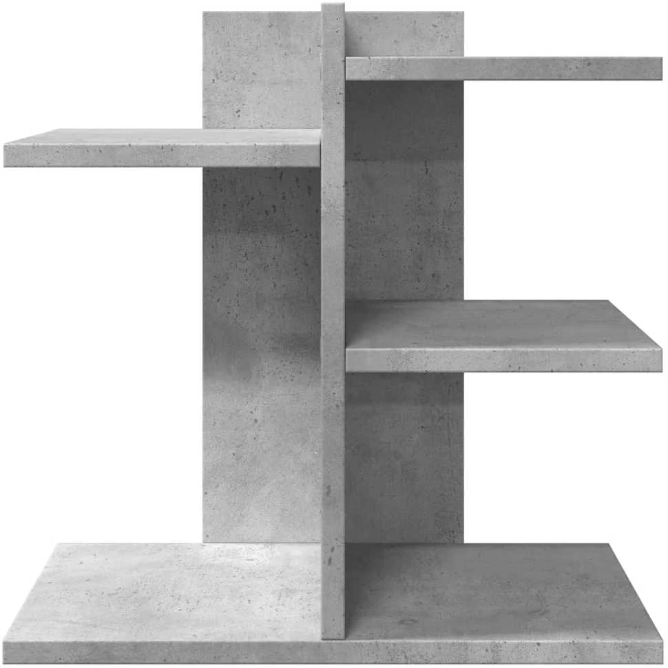Rašomojo stalo lentyna, betono, 42x21,5x42cm, apdirbta mediena