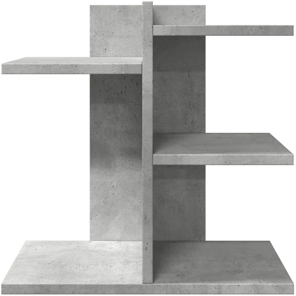 Rašomojo stalo lentyna, betono, 42x21,5x42cm, apdirbta mediena