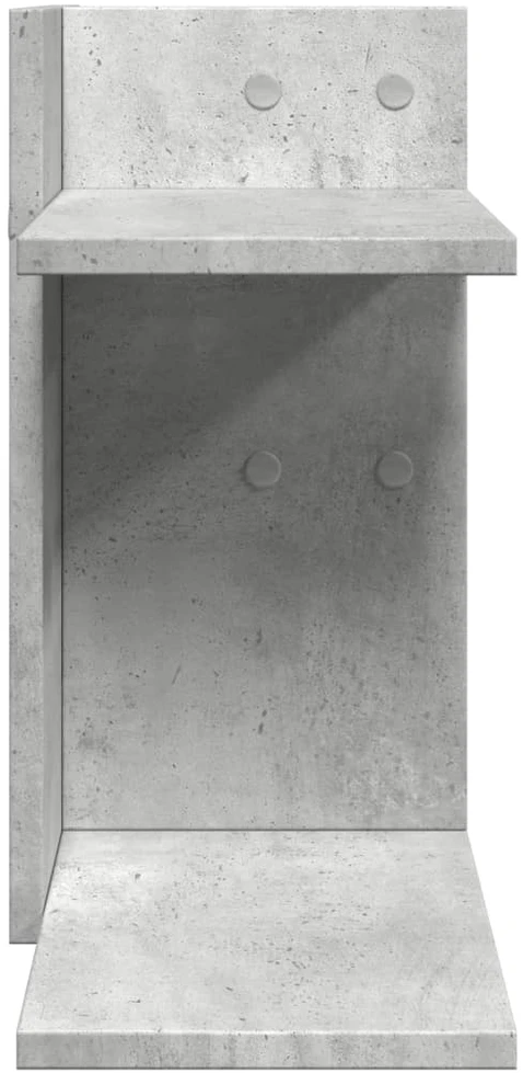 Rašomojo stalo lentyna, betono, 42x21,5x42cm, apdirbta mediena