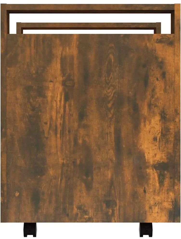 Rašomojo stalo lentyna, dūminio ąžuolo, 60x45x60cm, mediena