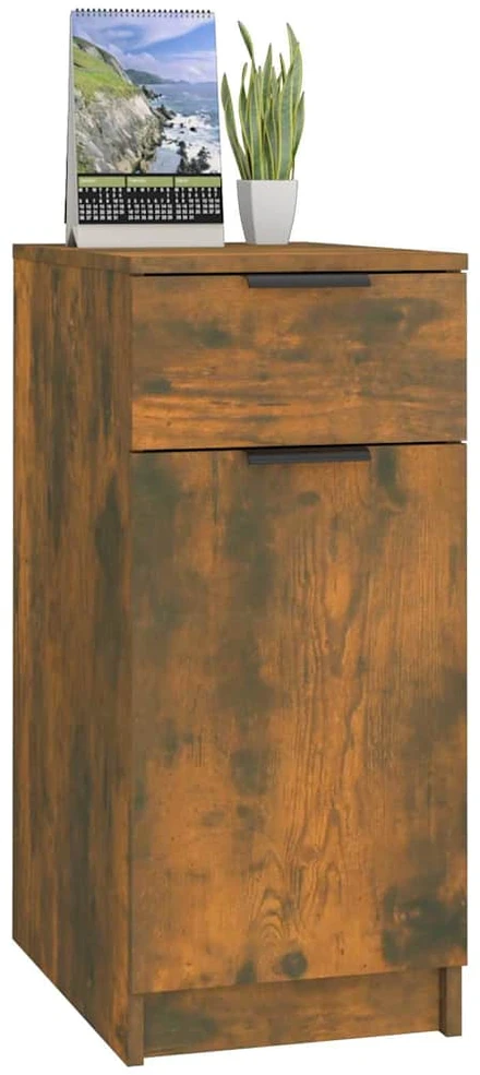 Rašomojo stalo spintelė, ąžuolo, 33,5x50x75cm, apdirbta mediena
