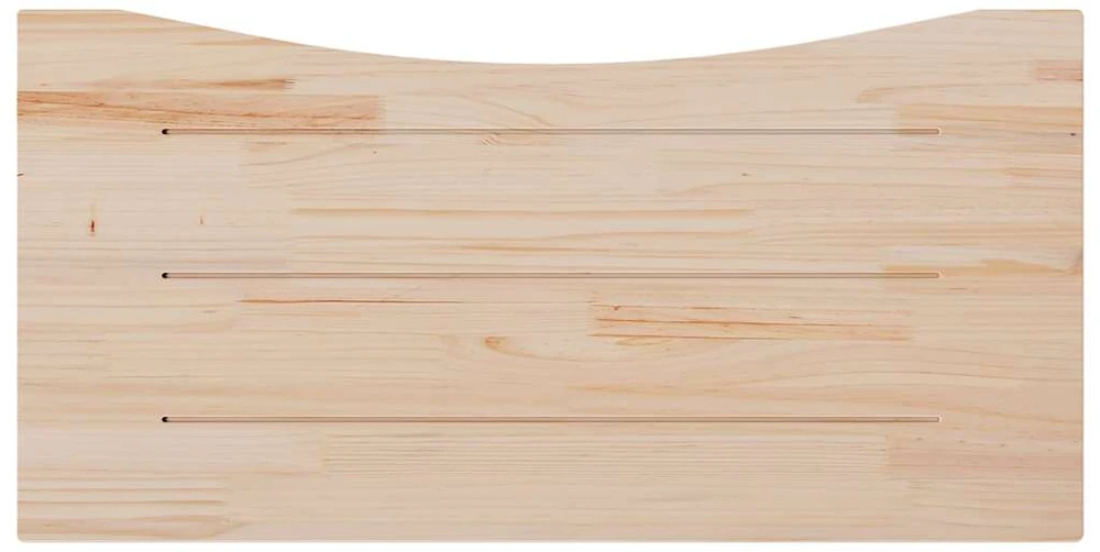 Rašomojo stalo stalviršis, baltas, 100x50x2,5cm, pušies masyvas