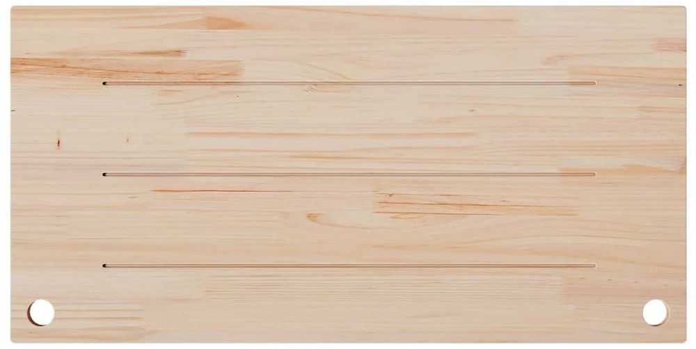 Rašomojo stalo stalviršis, baltas, 100x50x2,5cm, pušies masyvas