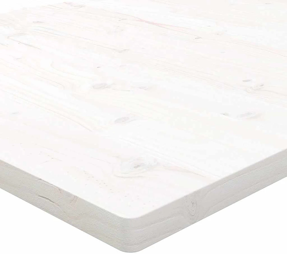 Rašomojo stalo stalviršis, baltas, 100x50x2,5cm, pušies masyvas