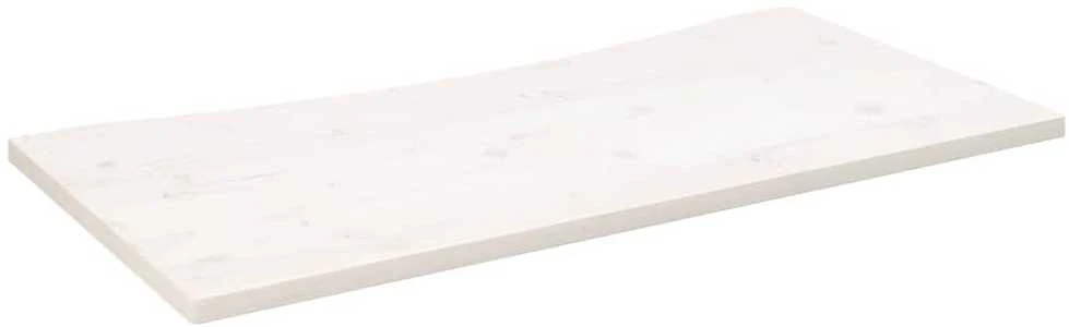 Rašomojo stalo stalviršis, baltas, 100x50x2,5cm, pušies masyvas