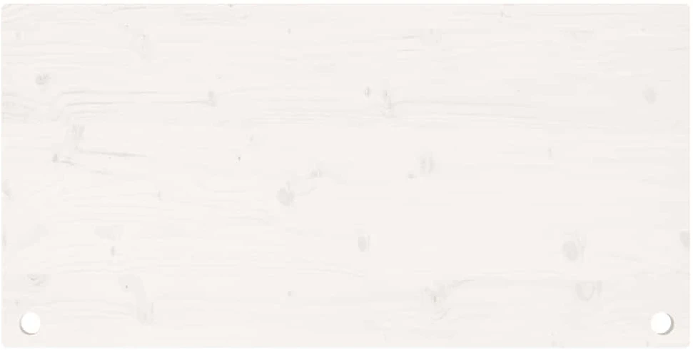 Rašomojo stalo stalviršis, baltas, 100x60x2,5cm, pušies masyvas