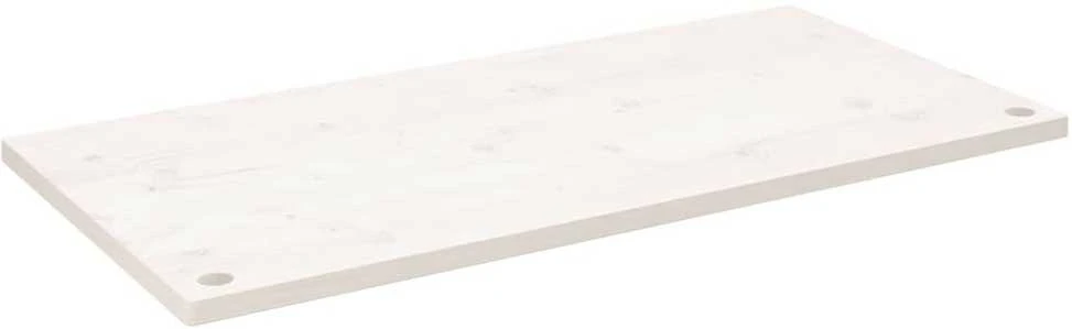 Rašomojo stalo stalviršis, baltas, 100x60x2,5cm, pušies masyvas