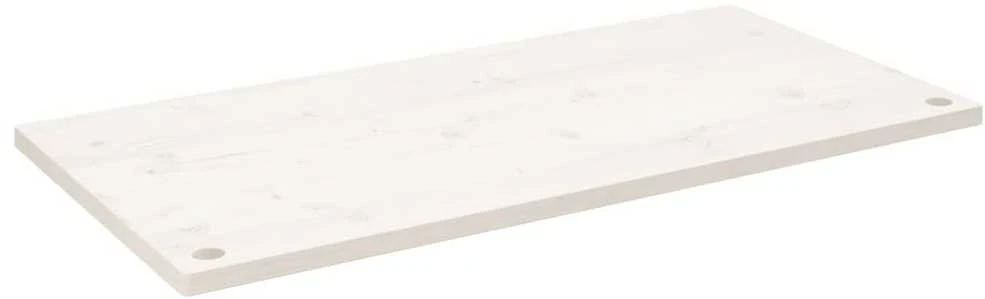 Rašomojo stalo stalviršis, baltas, 110x55x2,5cm, pušies masyvas