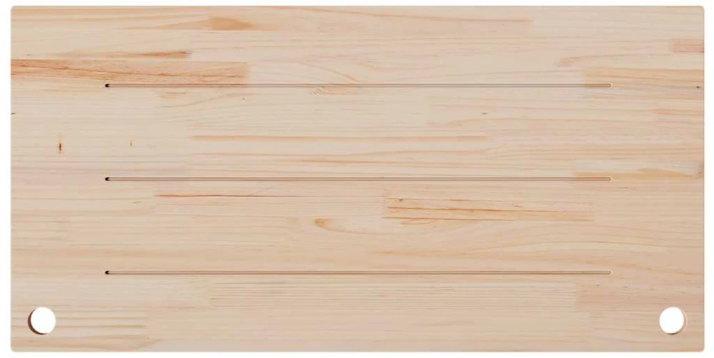 Rašomojo stalo stalviršis, baltas, 110x55x2,5cm, pušies masyvas