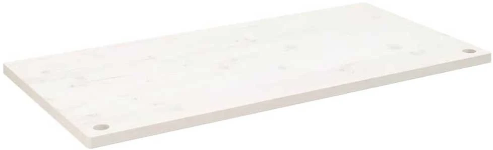 Rašomojo stalo stalviršis, baltas, 110x55x2,5cm, pušies masyvas