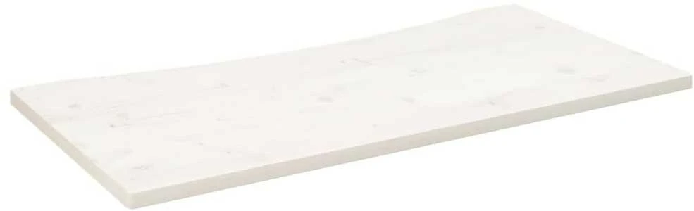 Rašomojo stalo stalviršis, baltas, 110x60x2,5cm, pušies masyvas