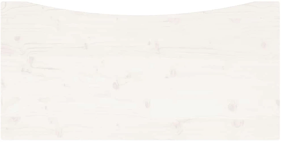 Rašomojo stalo stalviršis, baltas, 110x60x2,5cm, pušies masyvas