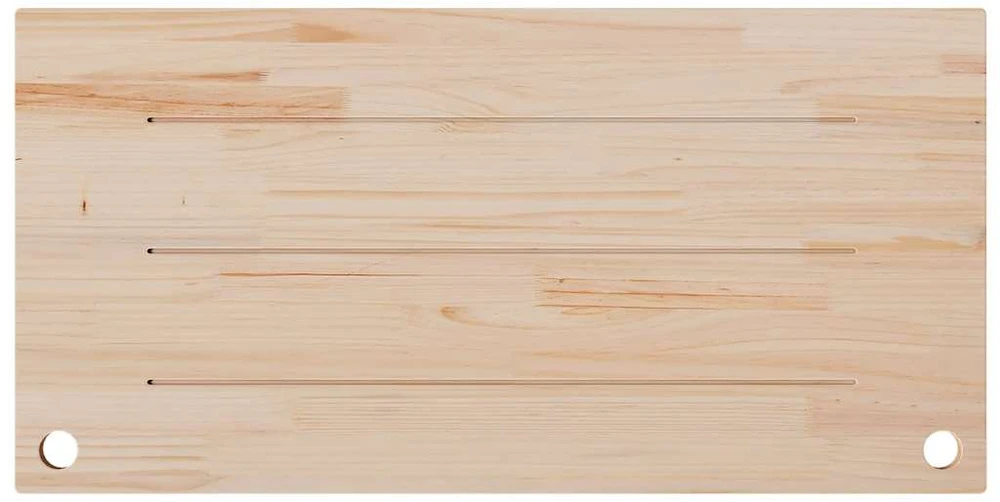 Rašomojo stalo stalviršis, baltas, 110x60x2,5cm, pušies masyvas