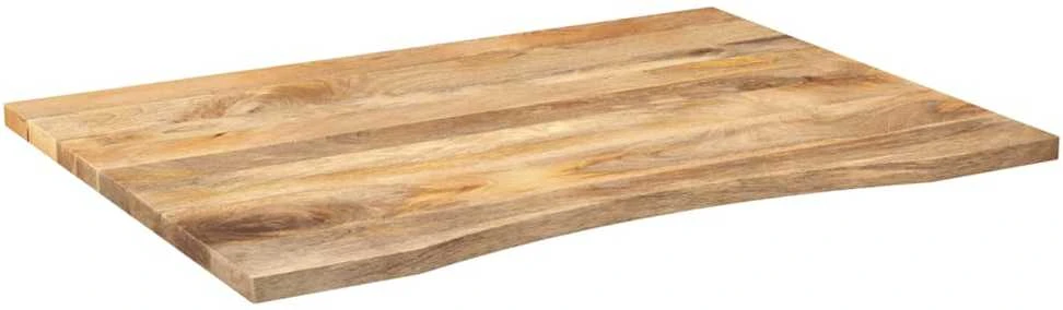 Rašomojo stalo stalviršis su linkiu, 100x80x2,5 cm, mango