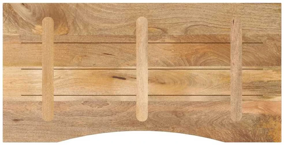 Rašomojo stalo stalviršis su linkiu, 110x50x2,5 cm, mango