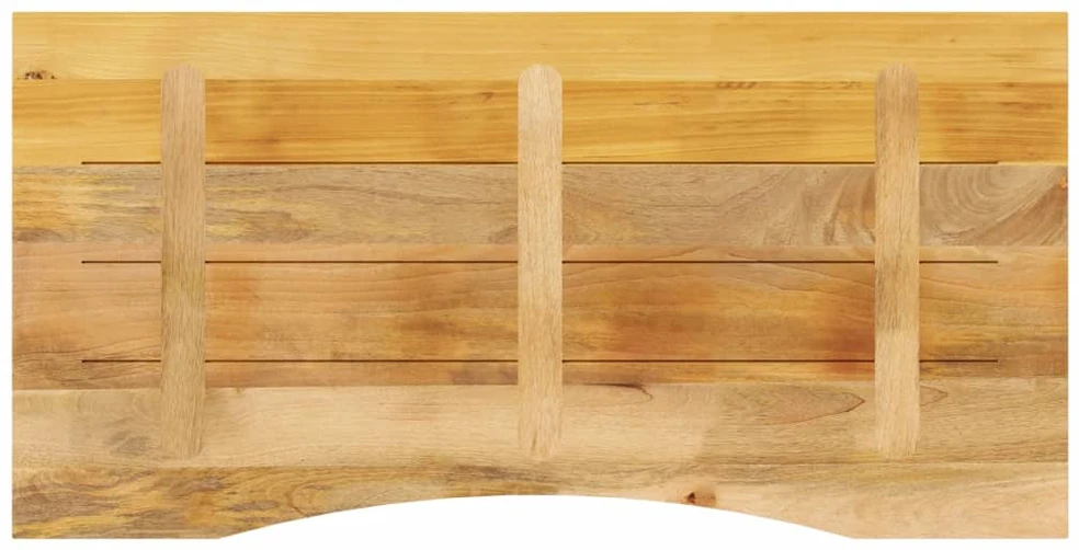 Rašomojo stalo stalviršis su linkiu, 120x60x2,5cm, mango