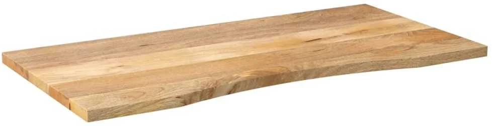 Rašomojo stalo stalviršis su linkiu, 140x50x2,5 cm, mango