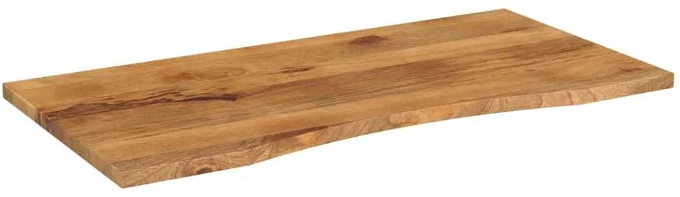 Rašomojo stalo stalviršis su linkiu, 140x60x2,5 cm, mango
