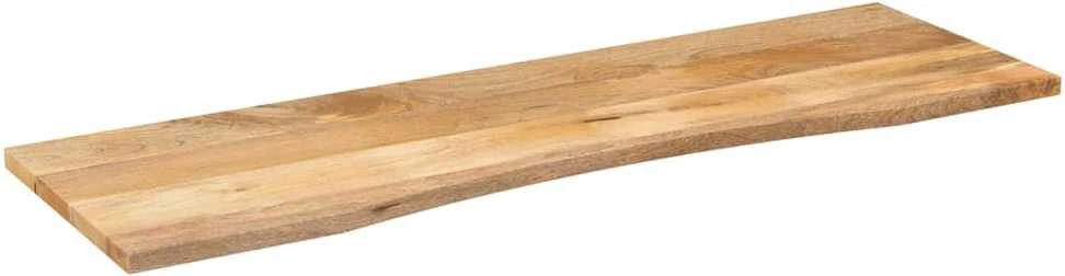 Rašomojo stalo stalviršis su linkiu, 160x50x2,5 cm, mango