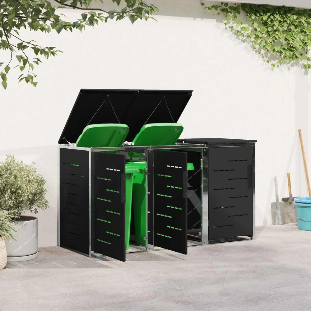Atliekų dėžės saugojimas for 3 Bins 240L Nerūdijantis plienas