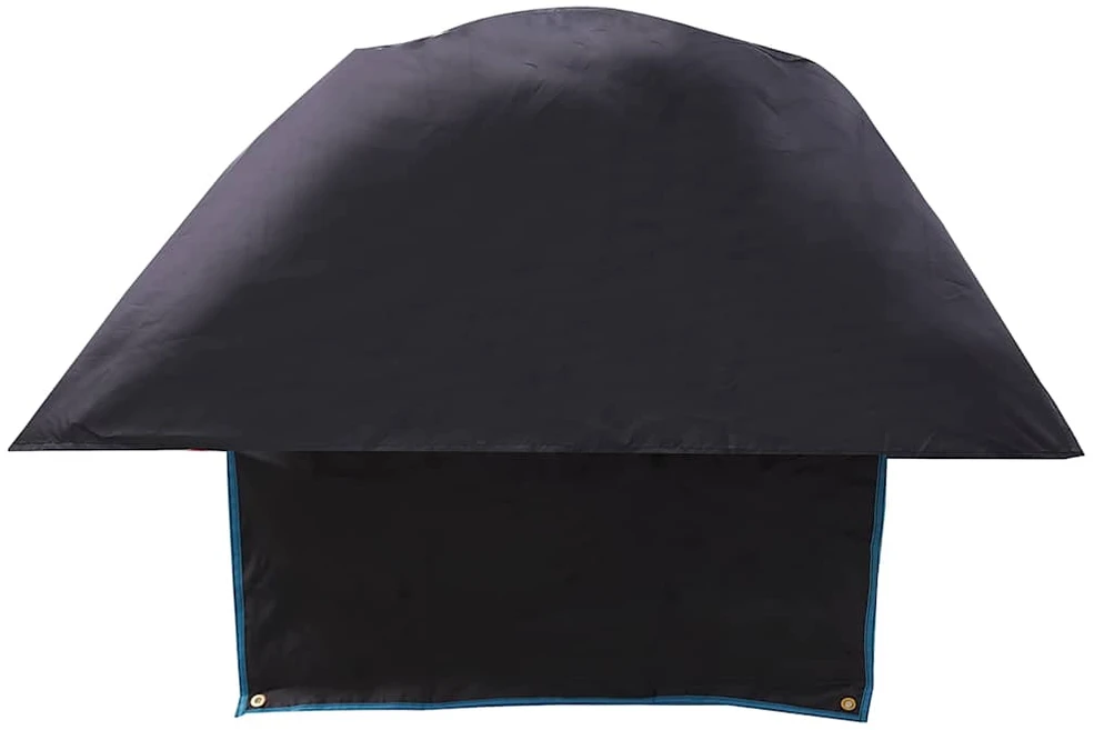 Rato gaubtas Juoda ir mėlyna 108 x 76 cm Oksfordas