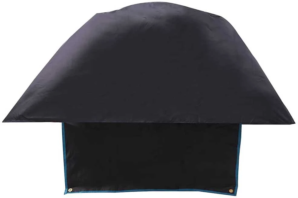 Rato gaubtas Juoda ir mėlyna 108 x 76 cm Oksfordas