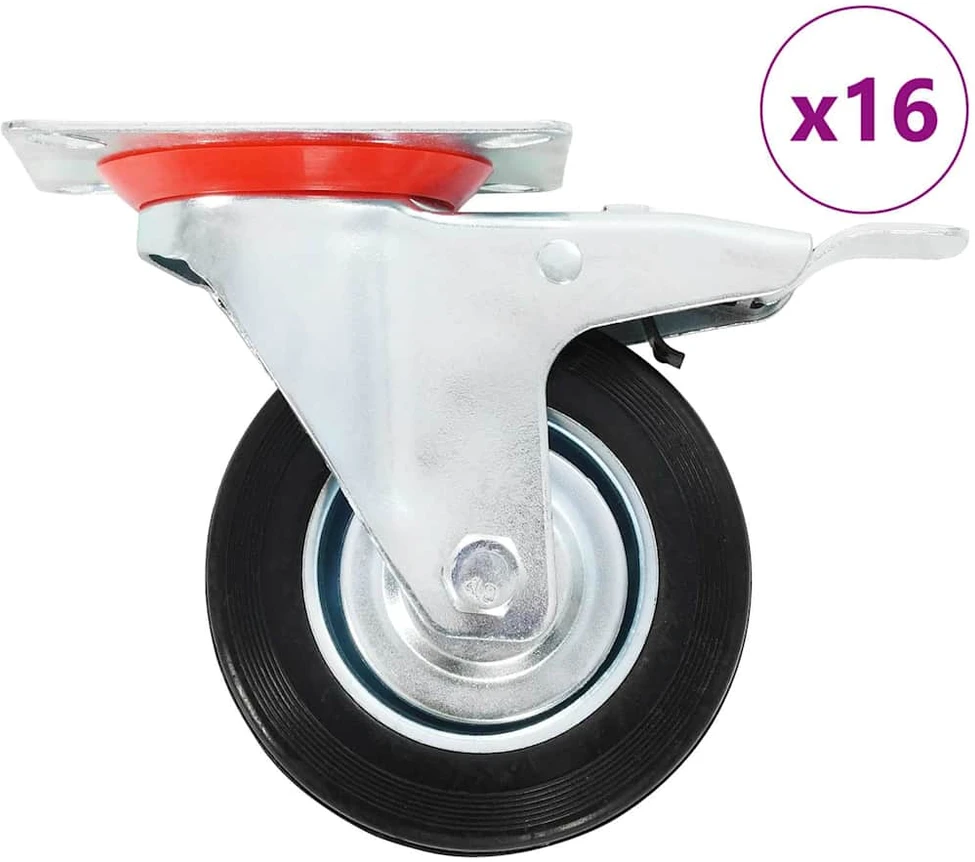 Ratukai, 16vnt., 100mm, pasukami