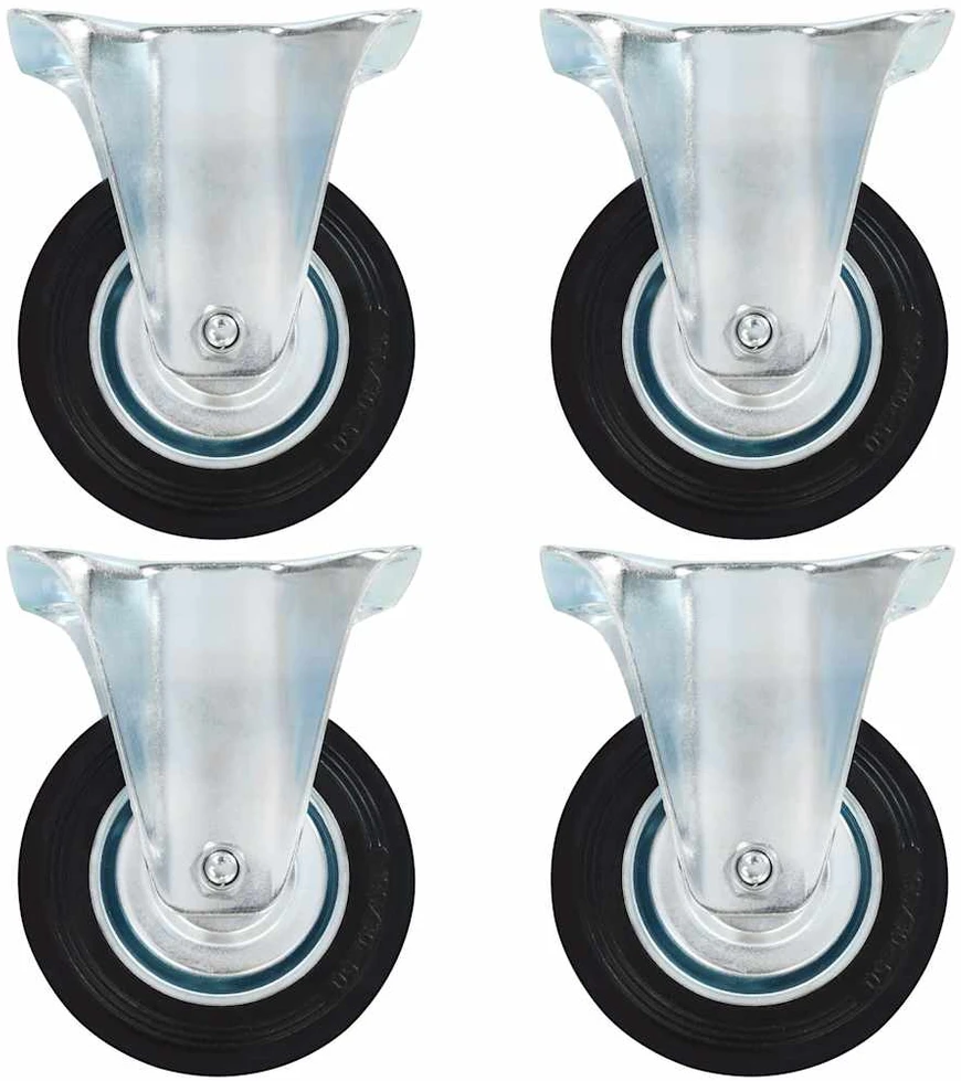 Ratukai, 4 vnt., fiksuoti, 100 mm