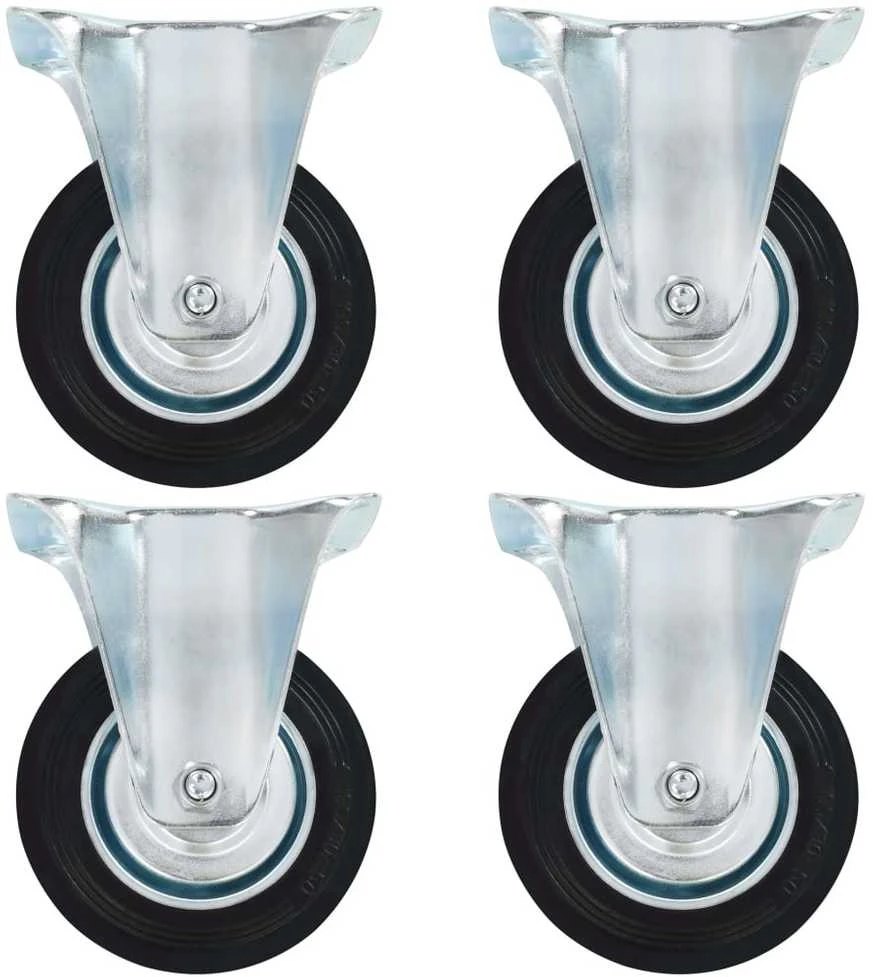 Ratukai, 4 vnt., fiksuoti, 100 mm