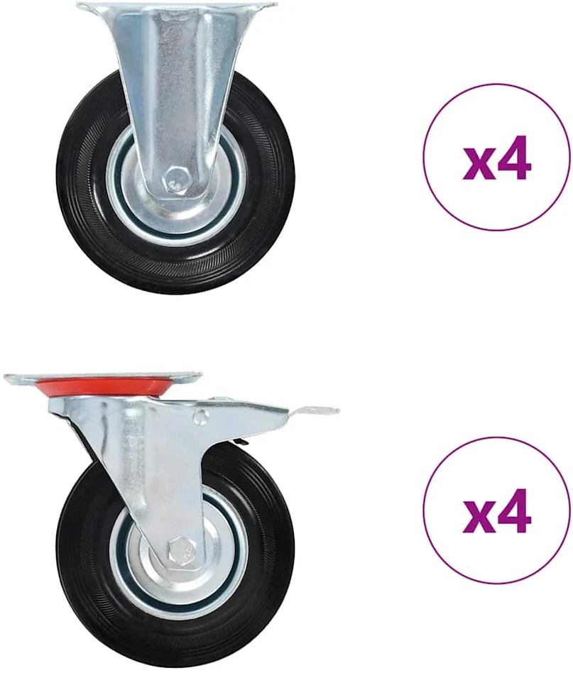 Ratukai, 8vnt., 125mm