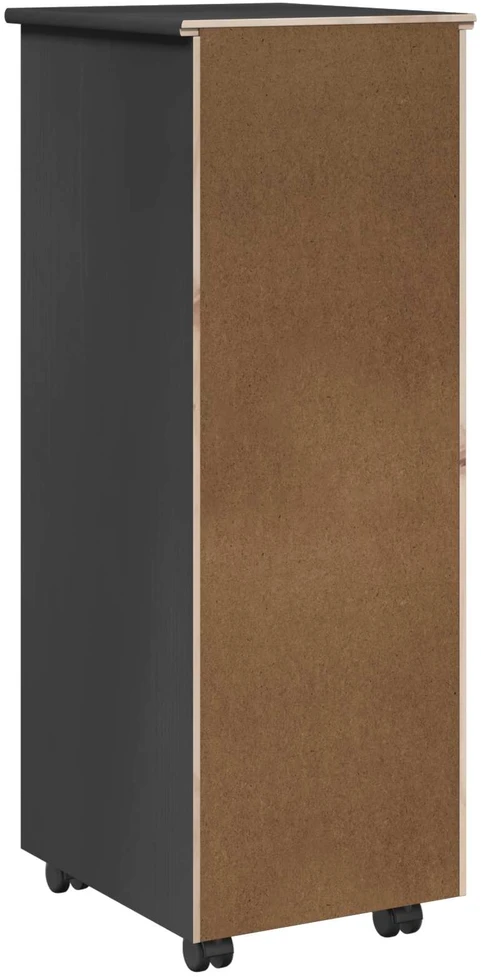 Ratuotas kabinetas 34 x 39 x 93,5 cm Kietas pušies medis Pilka