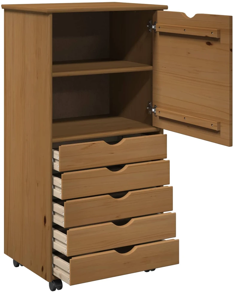 Ratuotas kabinetas 53 x 39 x 103 cm Kietas pušies medis