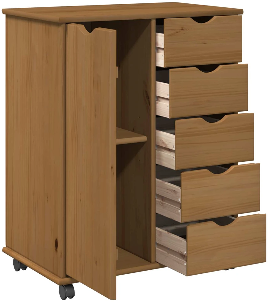 Ratuotas kabinetas 63,5 x 39 x 79 cm Kietas pušies medis