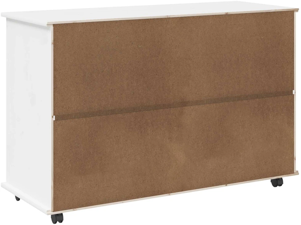 Ratuotas kabinetas Balta 100 x 39 x 65,5 cm Kietas pušies medis