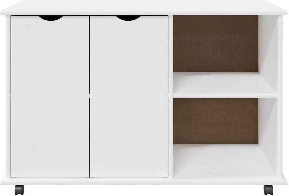 Ratuotas kabinetas Balta 100 x 39 x 65,5 cm Kietas pušies medis