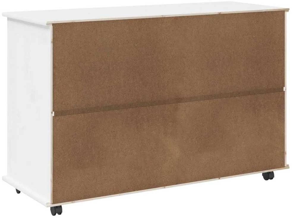 Ratuotas kabinetas Balta 100 x 39 x 65,5 cm Kietas pušies medis