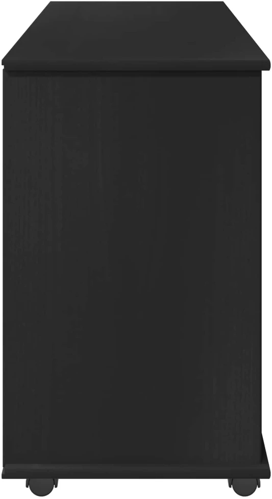 Ratuotas kabinetas Juoda 100 x 39 x 65,5 cm Kietas pušies medis