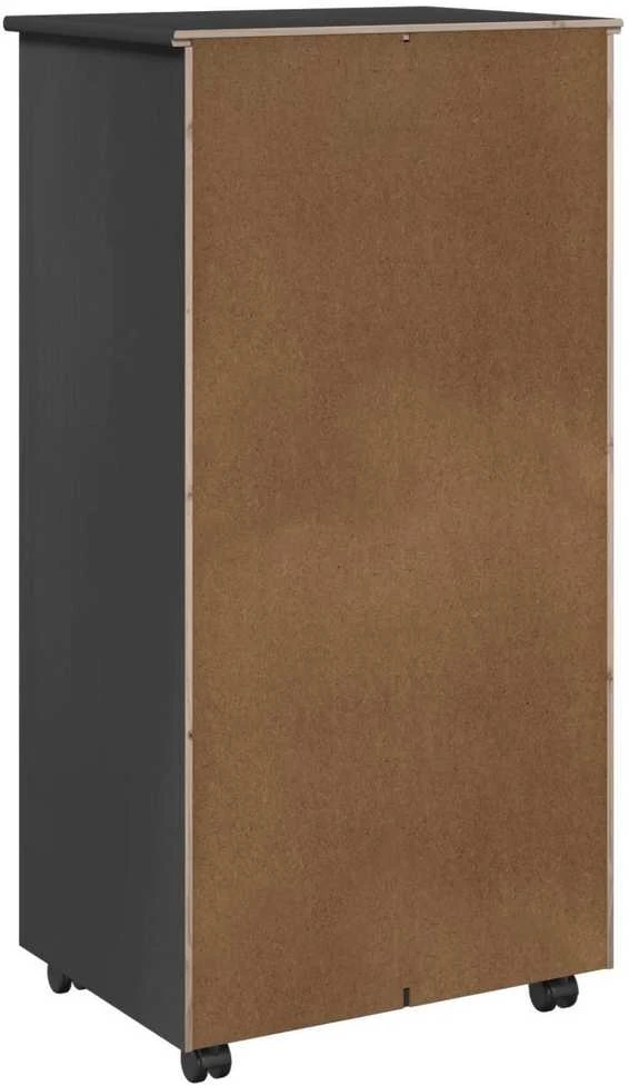 Ratuotas kabinetas 53 x 39 x 103 cm Kietas pušies medis Pilka