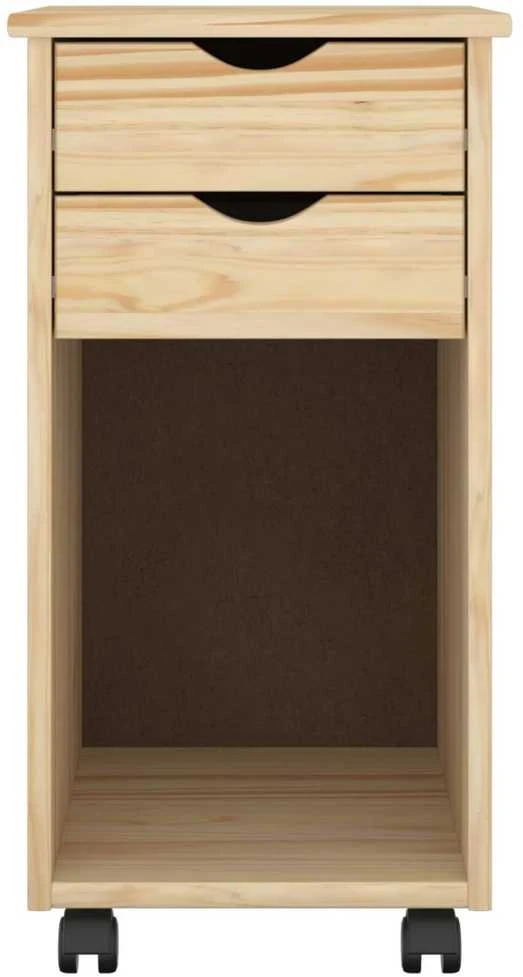 Ratuotas kabinetas 34 x 39 x 65,5 cm Tvirtas pušies medis Ruda
