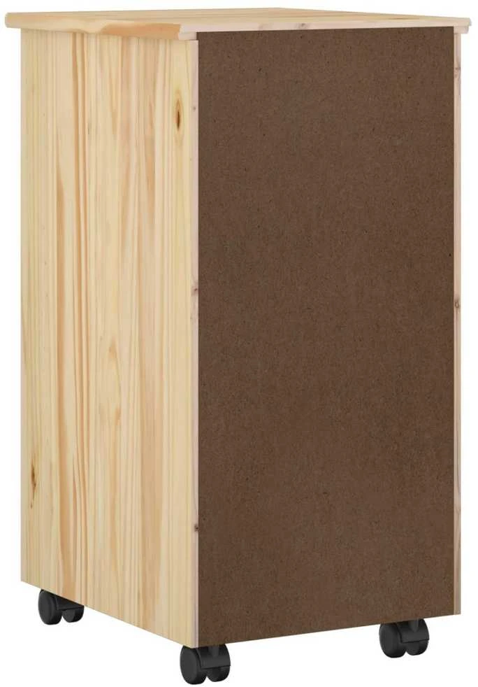 Ratuotas kabinetas 34 x 39 x 65,5 cm Tvirtas pušies medis Ruda