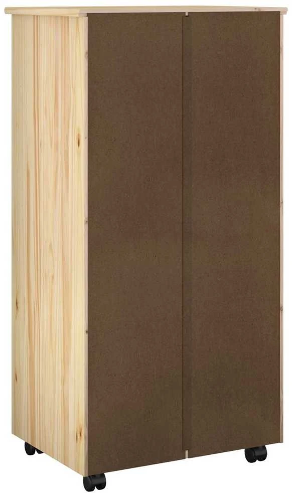 Ratuotas kabinetas 53 x 39 x 103 cm Kietas pušies medis Ruda