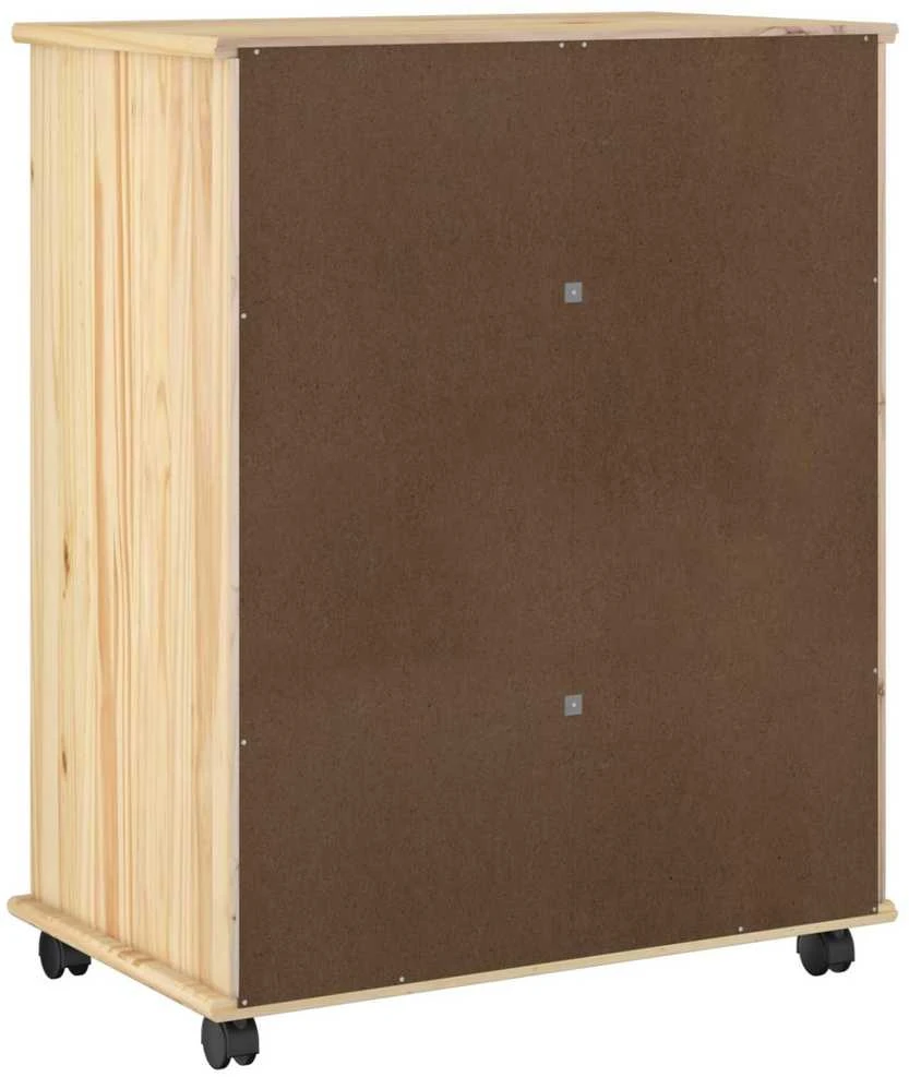 Ratuotas kabinetas 63,5 x 39 x 79 cm Kietas pušies medis Ruda